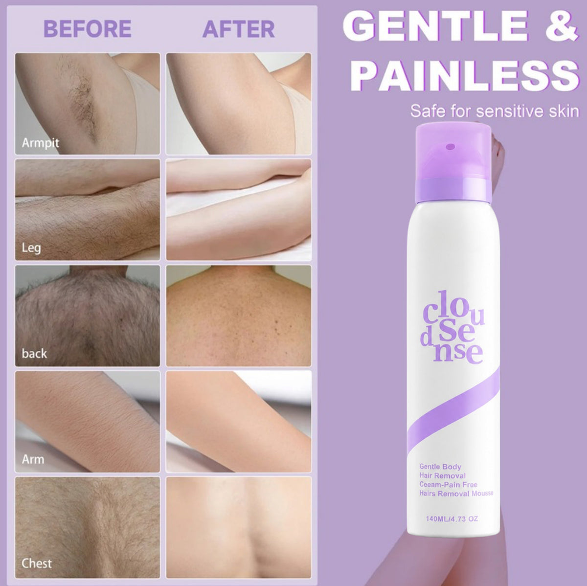 Pro Bikini Pain Free Hair Removal For Sensitive Skin-Ultra Smooth Skin in Minutes