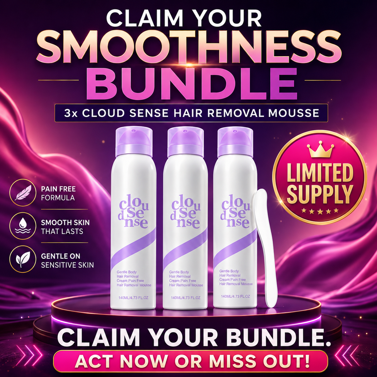 Pro Bikini Pain Free Hair Removal For Sensitive Skin-Ultra Smooth Skin in Minutes