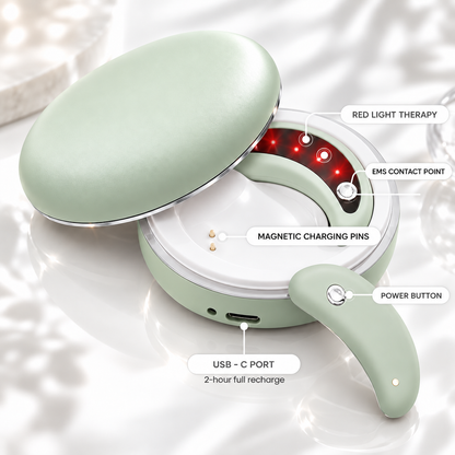 Pro LED Under-Eye Patches - Red Light Therapy & EMS Pulses
