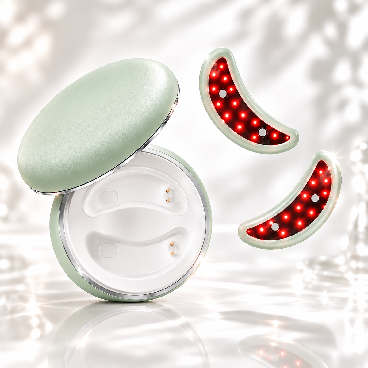 Pro LED Under-Eye Patches - Red Light Therapy & EMS Pulses
